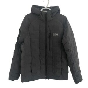Mountain Hardwear Stretchdown Hoody Mens Small Charcoal Grey Down Jacket Outdoor
